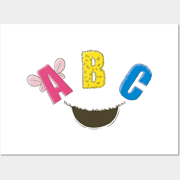 ABC Fun Wall Art by monochromefrog